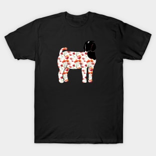 Floral Poppy Market Show Doe Silhouette - NOT FOR RESALE WITHOUT PERMISSION T-Shirt